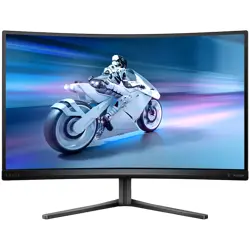 Philips Monitor Evnia 5000 27M2C5200W 27 Curved VA, 1920x1080 (Full HD), 280Hz, 0.3ms, 300 cd/m², 4000:1, HDR10, 2x HDMI, DisplayPort, Height Adjustable, 3-year warranty