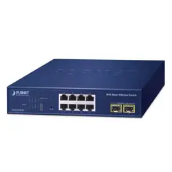 Planet 8-Port 10 100 1000T 2-Port 1000X SFP Web Smart Ethernet Switch