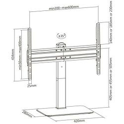 SBOX podni stalak za TV 37"-70", do 40kg