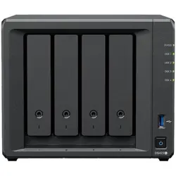 Synology DS423+, Tower, 4-Bays 3.5 SATA HDD/SSD, 2 x M.2 2280 NVMe SSD, CPU Intel Celeron J4125 4-core (4-thread) 2.0 GHz, max. boost up to 2.7 GHz, 2 GB DDR4 ECC SODIMM, 2 x 1GbE RJ-45, 2 X USB 3.2