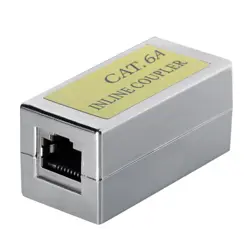 Transmedia Inline coupler, CAT 6A, metal casing